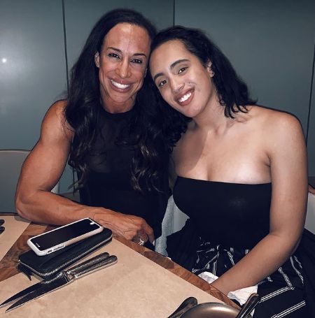 Simone Johnson with her mother Dany Garcia.